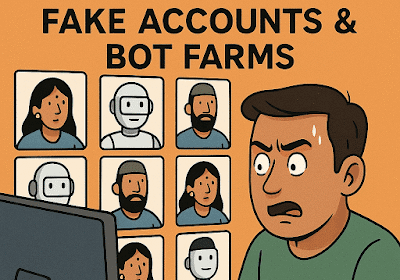 Fake Accounts, Bot Farms, and Online Narrative Warfare