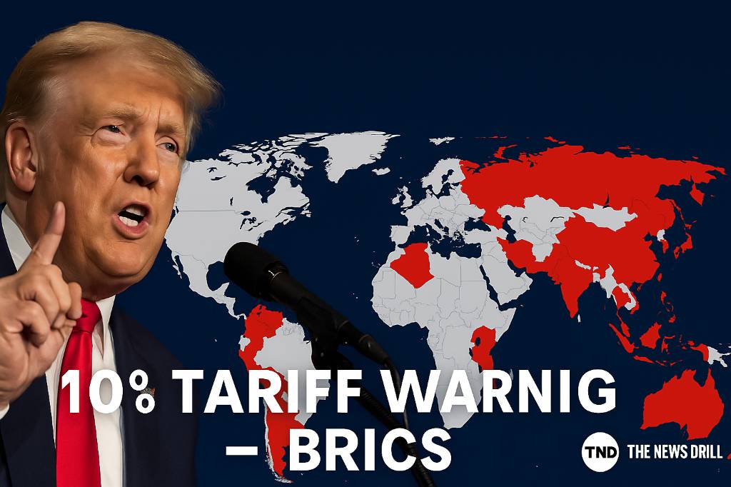 Trump Warns 10% Tariff on BRICS Aligned Nations