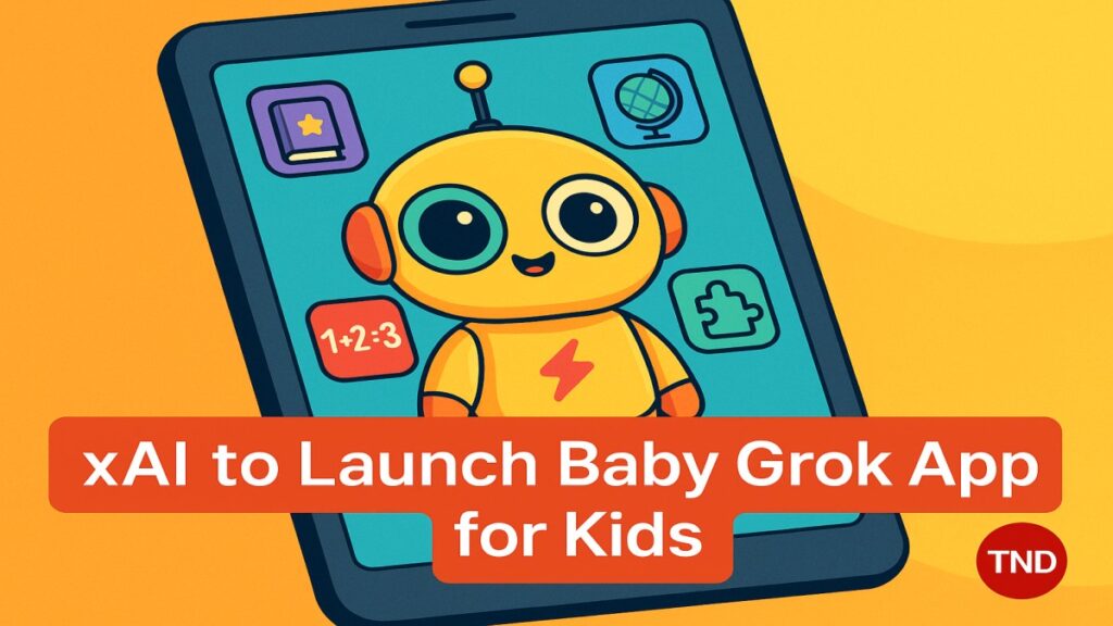 Baby Grok AI app for kids by Elon Musk’s xAI with educational tools and child-friendly interface