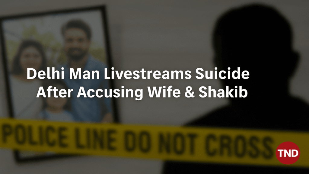Delhi man Vikas livestreams suicide after accusing wife and Shakib