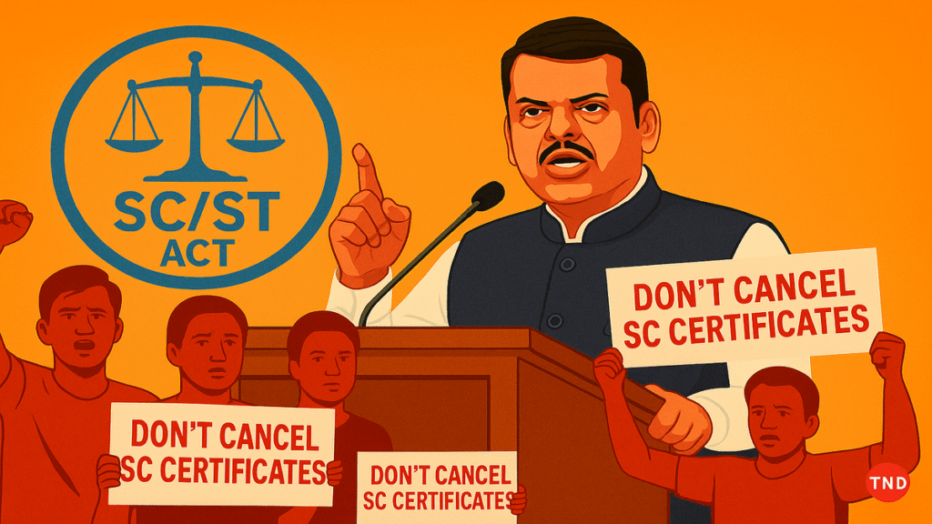 Devendra Fadnavis SC certificate cancellation speech July 2025