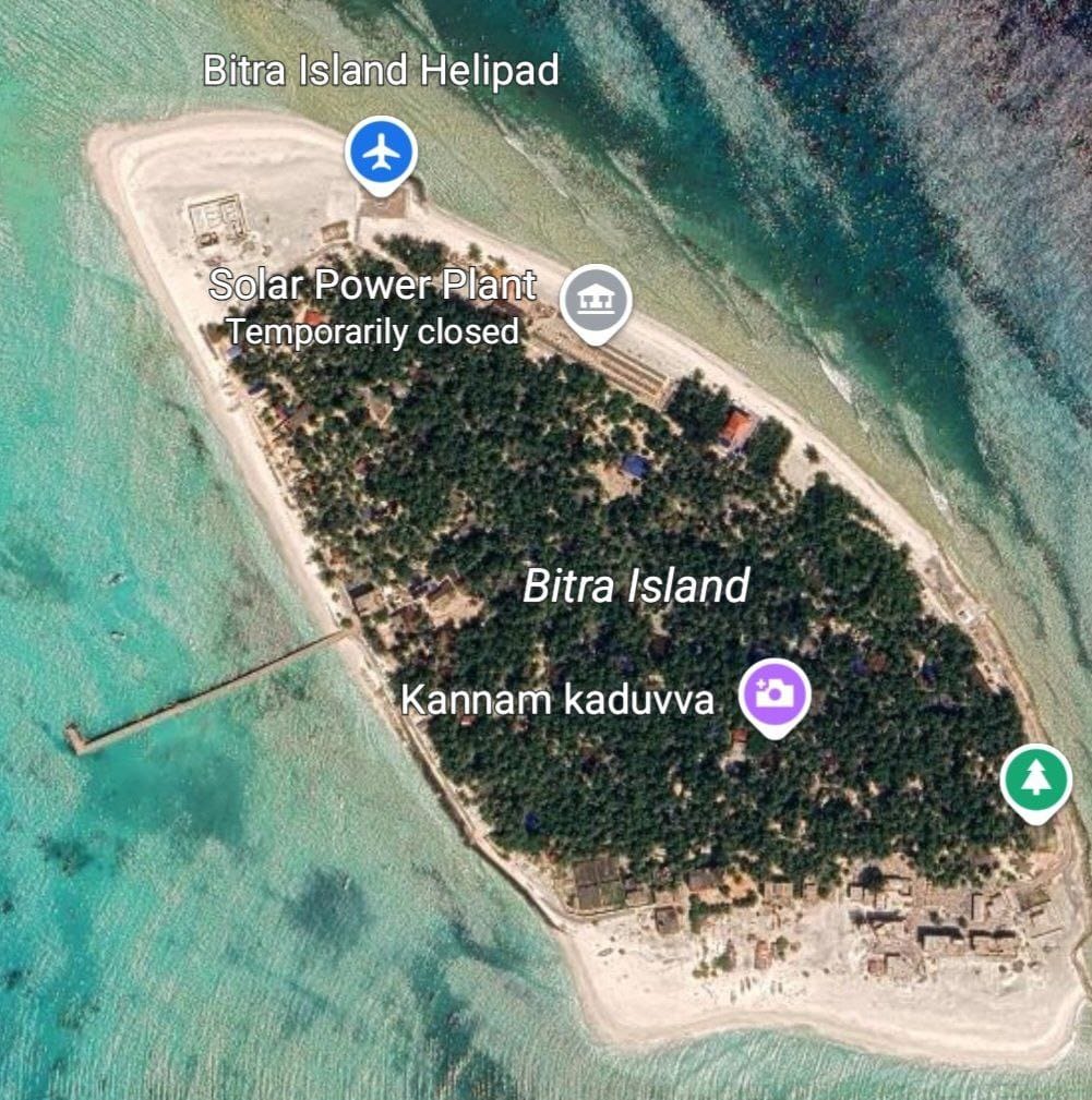 Bitra Island Map