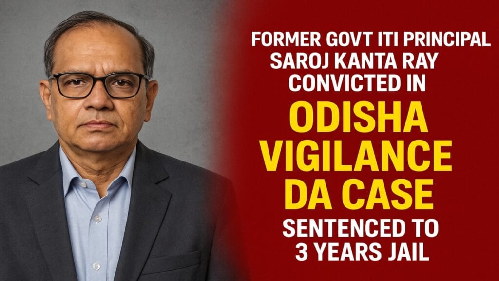 Odisha Vigilance DA Case: Ex-Principal Saroj Kanta Ray Gets 3 Year Jail for Corruption