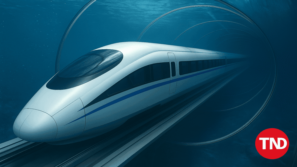UAE Plans World's First Underwater Bullet Train Linking Dubai to Mumbai 1 Underwater bullet train between Dubai and Mumbai - UAE project concept