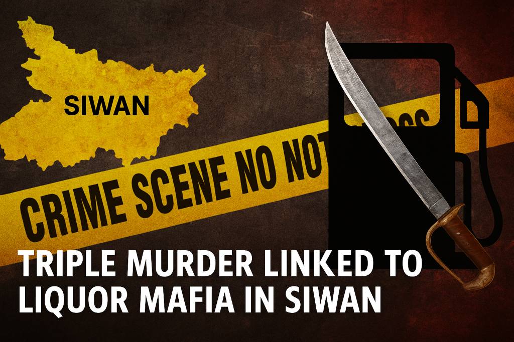 Siwan triple murder case linked to liquor mafia and Singh Brothers petrol pump