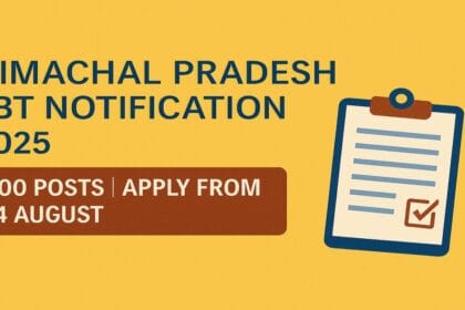 Himachal Pradesh JBT Notification