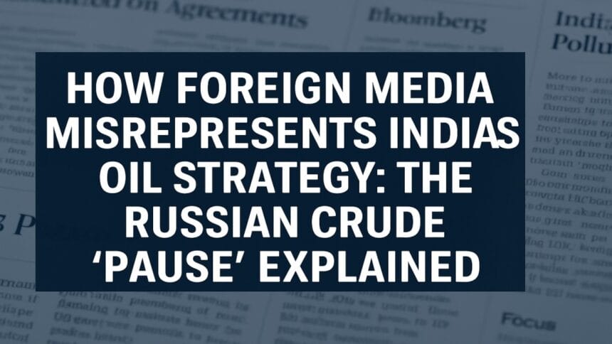 How Foreign Media Misrepresents India’s Oil Strategy: The Russian Crude ‘Pause’ Explained