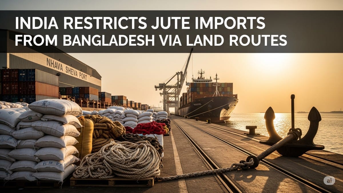 India Restricts Jute Imports from Bangladesh via Land Routes 1 India Bans Jute Imports from Bangladesh