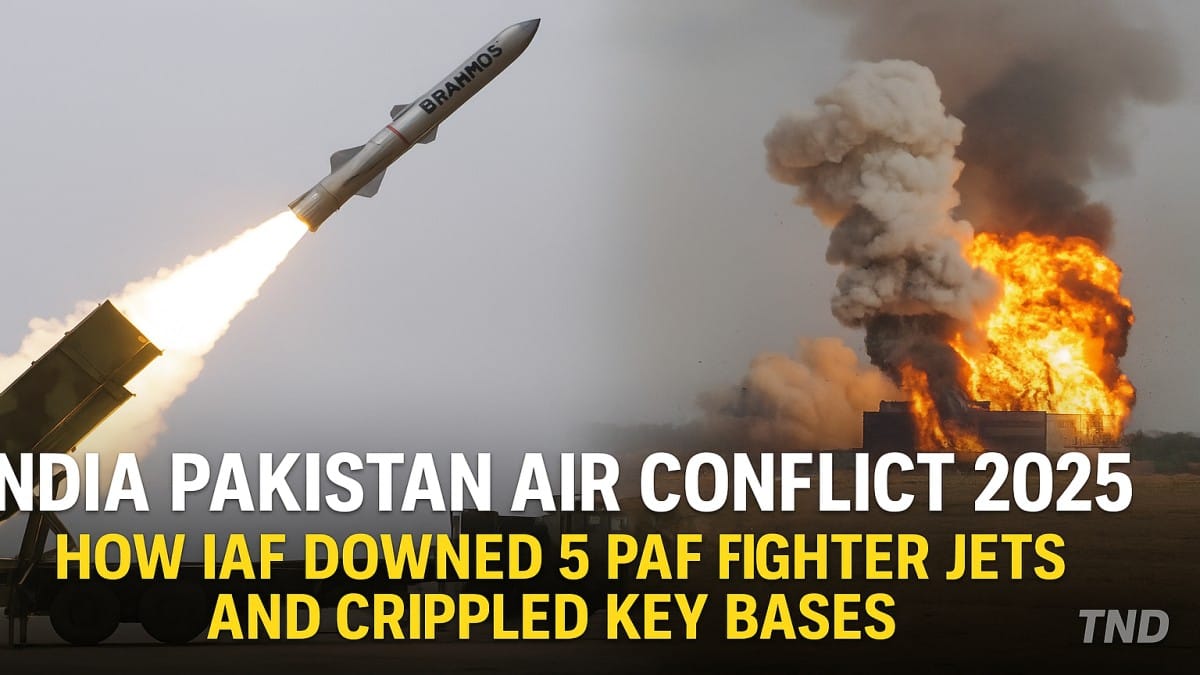 India Pakistan air conflict 2025 BrahMos missile strike on Jacobabad