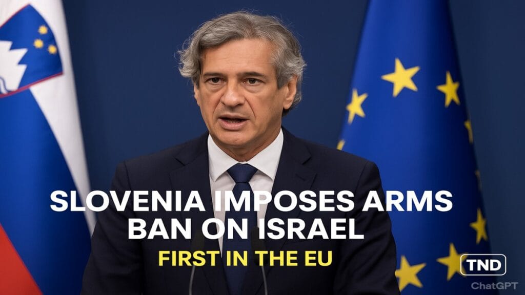 Slovenia Becomes First EU Country to Ban All Weapons Trade with Israel Over Gaza War Slovenia-Israel weapons trade ban