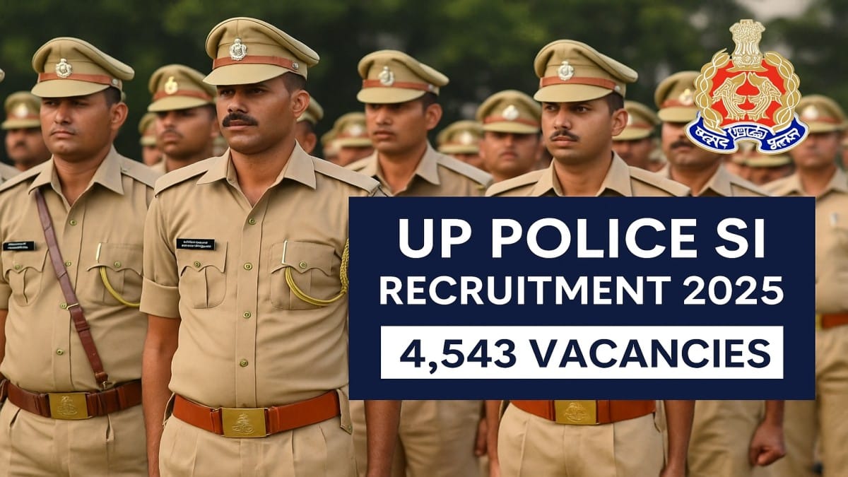 Uttar Pradesh Police SI Recruitment 2025: Apply Online for 4,543 Posts – Eligibility, Dates & Process 1 Uttar Pradesh Police SI Recruitment 2025