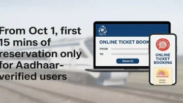 Aadhaar ticket booking rule