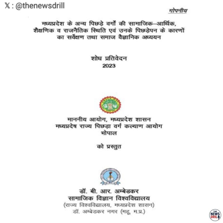 OBC Representation in Madhya Pradesh Government Posts: Report Highlights Deep Imbalance 2 OBC representation in government posts in Madhya Pradesh 2025