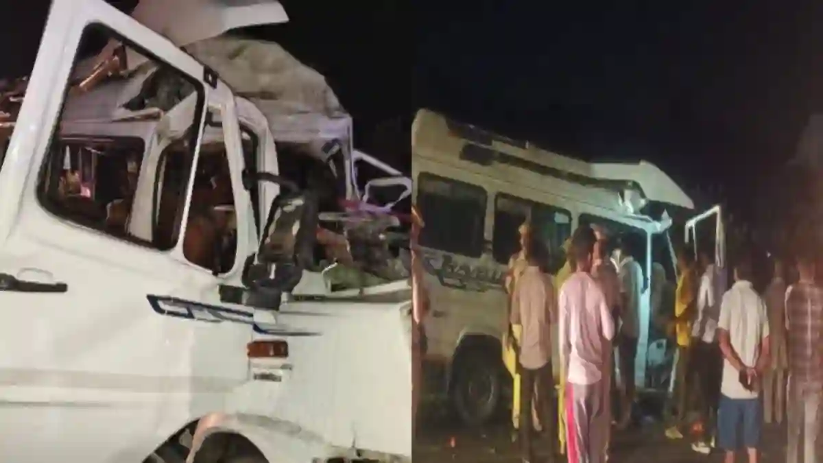 Rajasthan Phalodi accident Tempo traveller rams truck, 15 dead