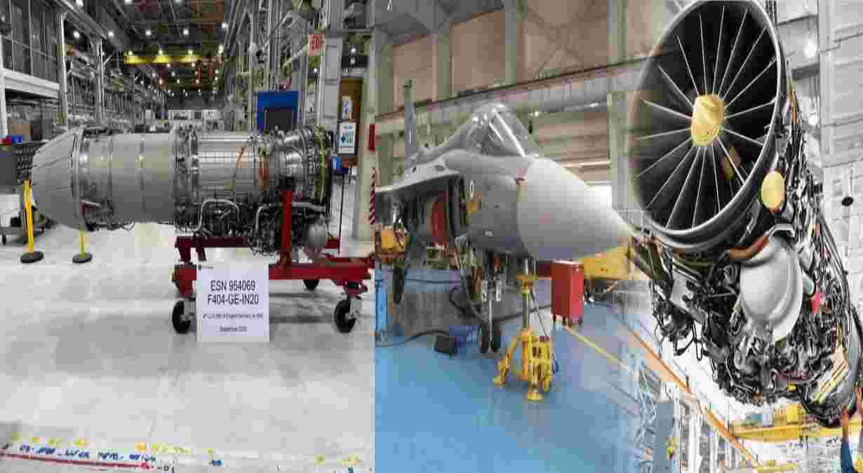 F404-IN20 engine delivered by GE Aerospace to HAL for Tejas Mk1A production
